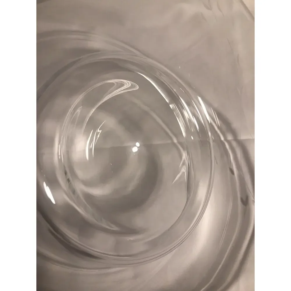 Princess House Heritage Crystal Glass Chip and Dip Large Bowl Dish 11 1/4”no Box